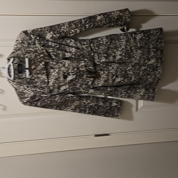 Snake skin print dress coat - Picture 1 of 5